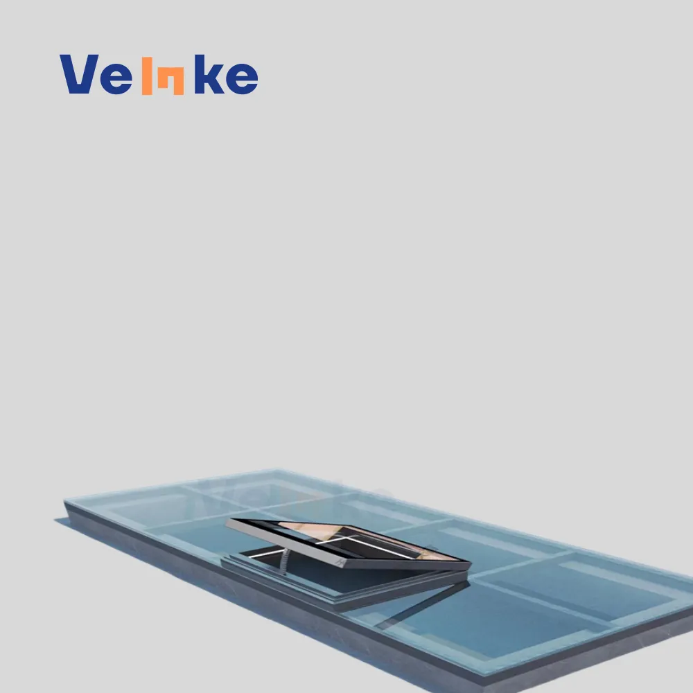 Premium Roof Skylight Windows for USA Market with Hopper Opening Mechanism and Walk-on Glass Design