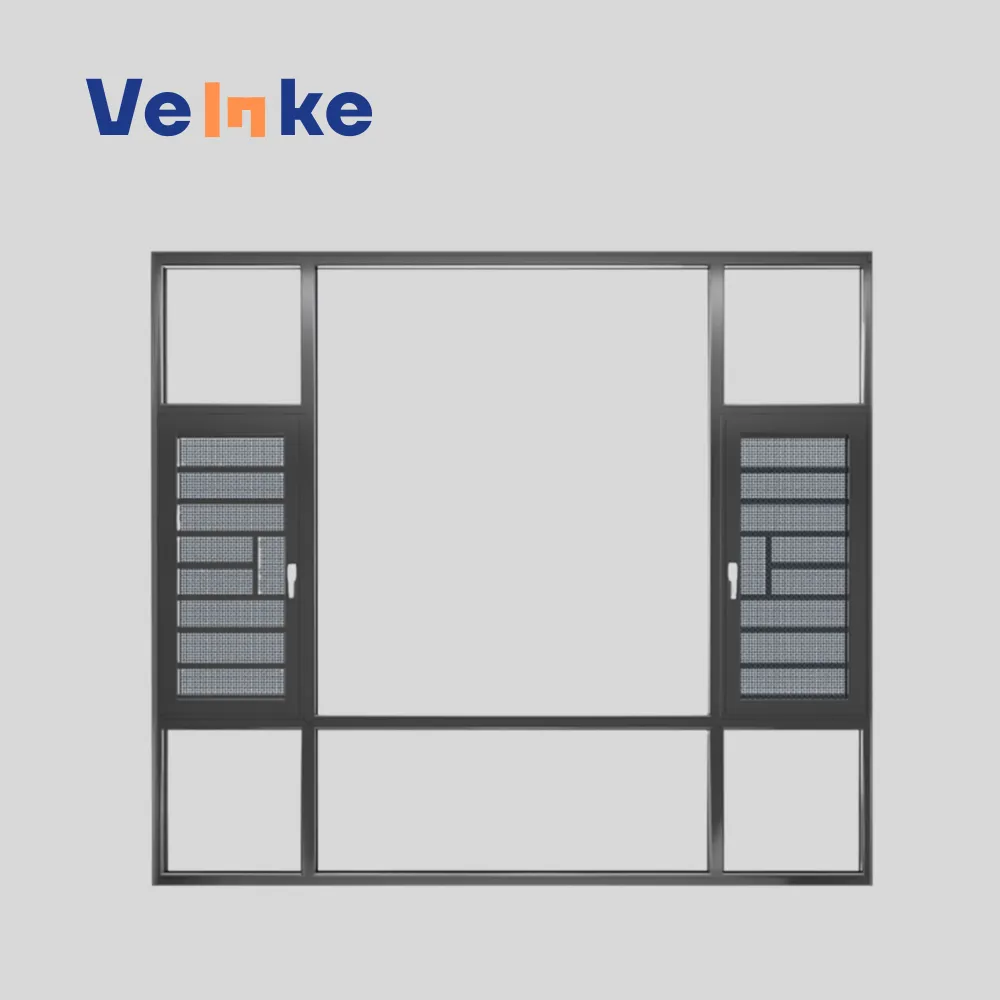 NFRC Rated Casement Windows 30"x48" Standard Sizes Argon-Filled Double Glazing Aluminum-Clad Wood Frames Push-Out Design