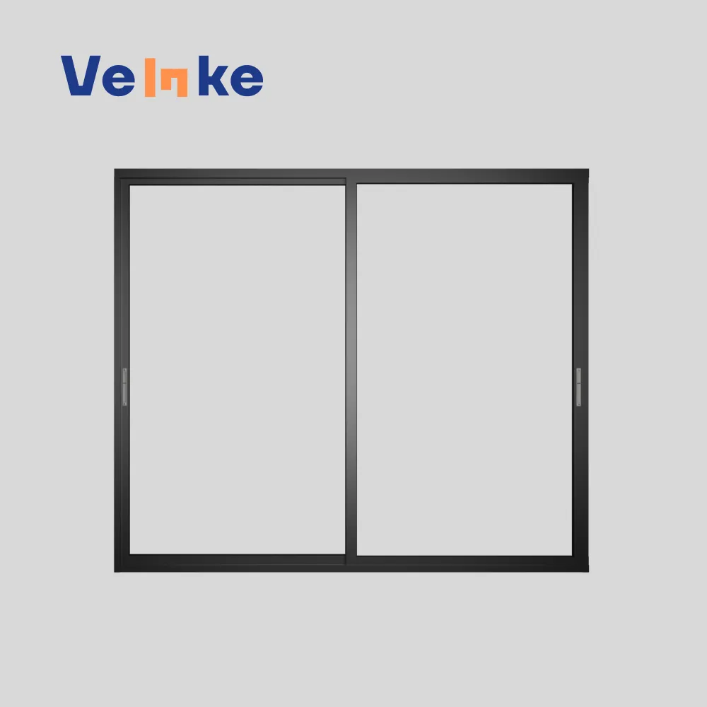 IGCC Compliant Sliding Windows 42"x72" Large Format Low-E Coating Thermal Break Aluminum Frames Easy-Glide Mechanism