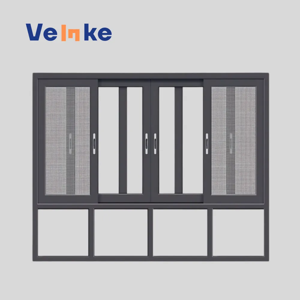 China Custom Size Low-E Coating Thermal Break Aluminum Factory Frames Mechanism Sliding Screen Windows